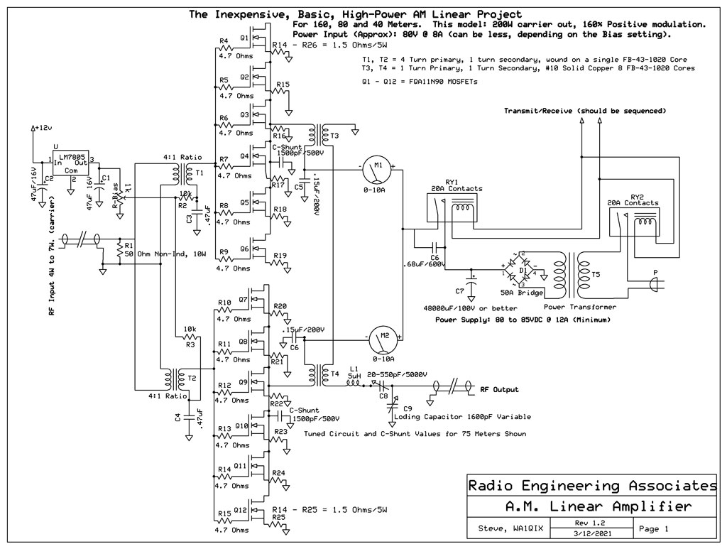 Amplifier Circuit Diagram Using Mosfet